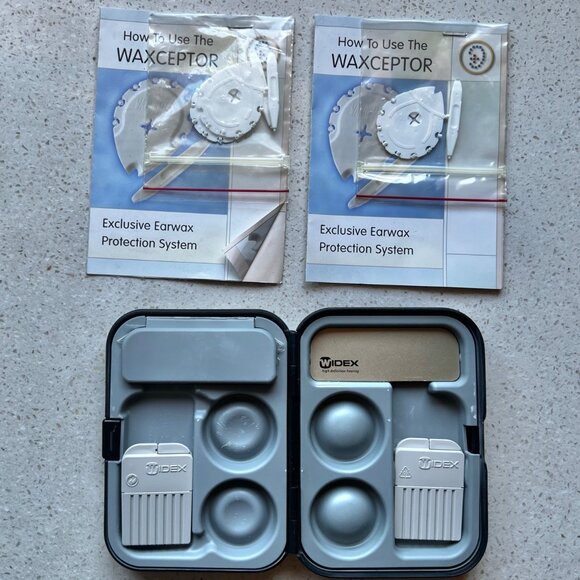 Widex Other - Widex Waxceptor Earwax Protection System With Case & Instruction Guide